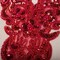 9" x 7" Red Pearl Sequin Neckline Collar Applique for Costume Wedding Dress or DIY Fashion